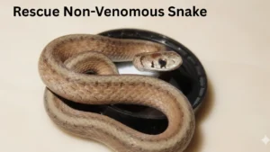 Successful Rescue of Non-Venomous Snake Near Brick Kiln